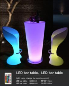 Led Bar Table Set